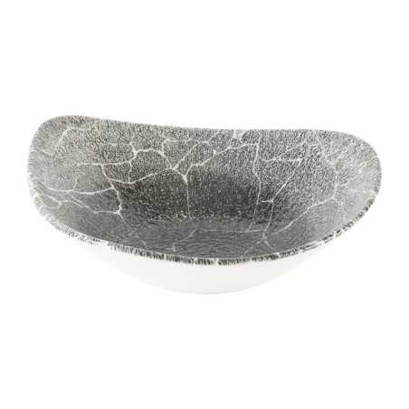 Bols triangulaires Churchill Studio Prints Kintsugi Quartz Black 235mm (Lot de 12)