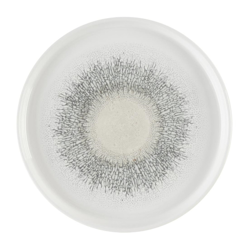 Assiettes avec rebord Churchill Studio Prints Fusion Agate Grey 260mm (Lot de 6)