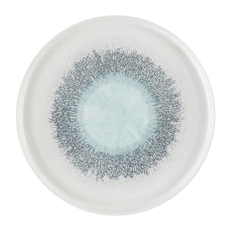 Assiettes avec rebord Churchill Studio Prints Fusion Aquamarine 260mm (Lot de 6)