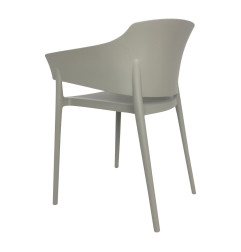 Fauteuils Lorenzo Café Bolero gris (lot de 2)