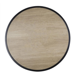 Table ronde d'extérieur Marston Bolero noire 700mm