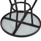 Table ronde d'extérieur Marston Bolero noire 700mm