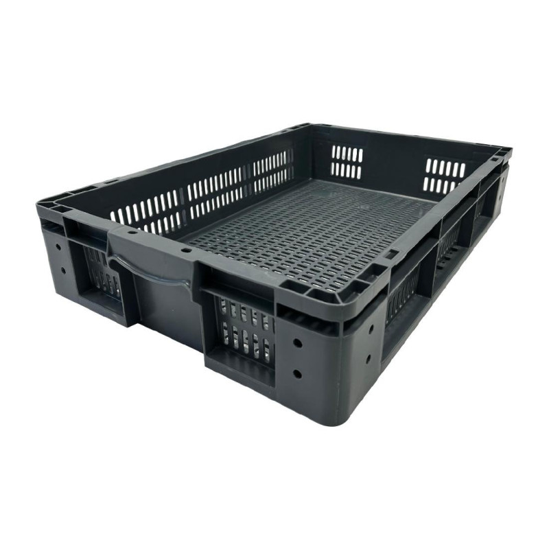 Caisse de rangement en plastique perforé Vogue 600x400x120mm