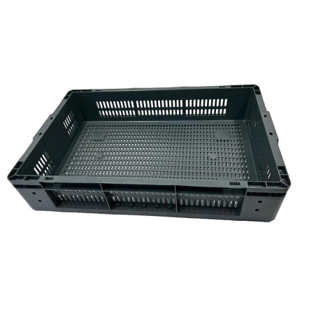 Caisse de rangement en plastique perforé Vogue 600x400x120mm