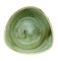 Bols triangulaires Churchill Stonecast Samphire Green 185mm (Lot de 12)