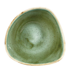 Bols triangulaires Churchill Stonecast Samphire Green 153mm (Lot de 12)
