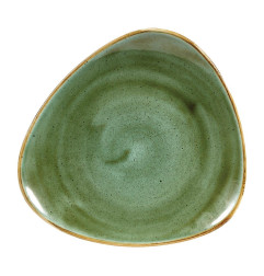 Assiettes triangulaires Churchill Stonecast Samphire Green 192mm (Lot de 12)