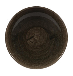 Bols Churchill Stonecast Patina Evolve Iron Black 182mm (Lot de 12)