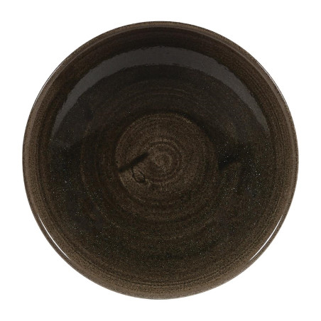 Bols Churchill Stonecast Patina Evolve Iron Black 182mm (Lot de 12)