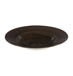 Bols à bord large Churchill Stonecast Patina Wide Iron Black 280mm (Lot de 12)