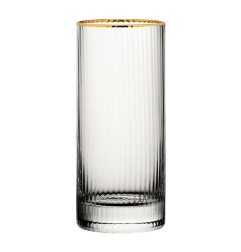 Verres hauts bord doré Hayworth Utopia 355 ml (lot de 6)