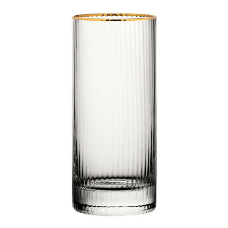Verres hauts bord doré Hayworth Utopia 355 ml (lot de 6)