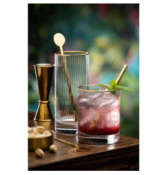 Verres hauts bord doré Hayworth Utopia 355 ml (lot de 6)