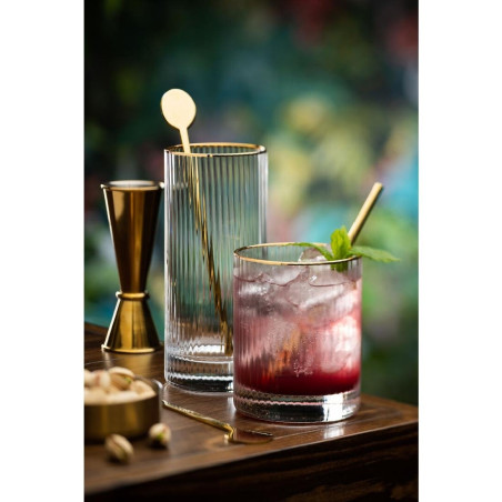 Verres hauts bord doré Hayworth Utopia 355 ml (lot de 6)