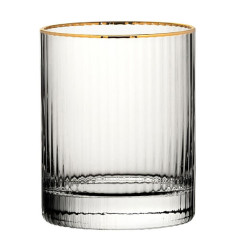 Verres à whisky bord doré Hayworth Utopia 325 ml (lot de 6)