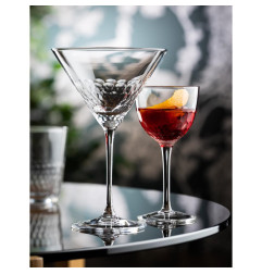 Verres à pied nid d'abeille Raffles Nick et Nora Utopia 170ml (lot de 6)