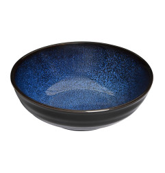 Bols plats Olympia Luna bleu nuit 160 mm (lot de 6)