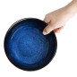 Bols plats Olympia Luna bleu nuit 160 mm (lot de 6)