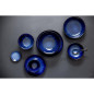 Bols plats Olympia Luna bleu nuit 160 mm (lot de 6)