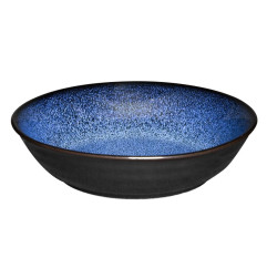Bols plats Olympia Luna bleu nuit 210 mm (lot de 4)