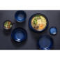 Bols plats Olympia Luna bleu nuit 210 mm (lot de 4)