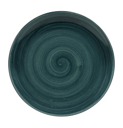Assiettes rondes Churchill Stonecast Patina Rustic Teal 260mm (Lot de 12)