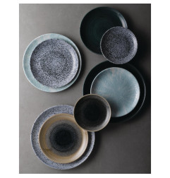 Assiettes rondes Churchill Stonecast Patina Rustic Teal 260mm (Lot de 12)