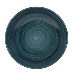 Assiettes coupes rondes Churchill Stonecast Patina Rustic Teal 40oz 248mm (Lot de 12)