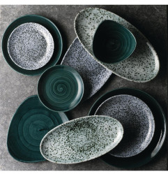 Assiettes rondes Churchill Stonecast Patina Rustic Teal 165mm (Lot de 12)