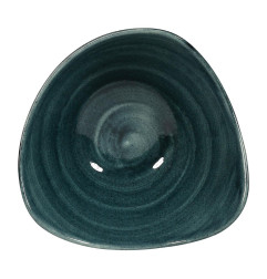Bols triangulaires Churchill Stonecast Patina Rustic Teal 153mm (Lot de 12)