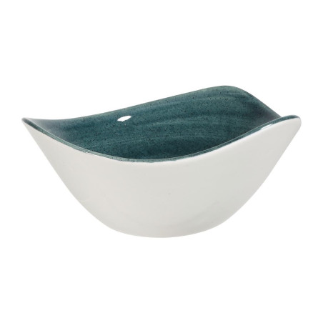 Bols triangulaires Churchill Stonecast Patina Rustic Teal 153mm (Lot de 12)