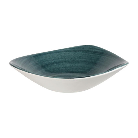 Bols triangulaires Churchill Stonecast Patina Rustic Teal 235mm (Lot de 12)