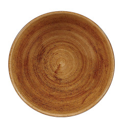 Assiettes coupes rondes Churchill Stonecast Patina Vintage Copper 182mm (Lot de 12)
