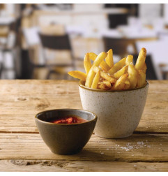 Pots à frites Churchill Stonecast Barley White 100mm (Lot de 12)