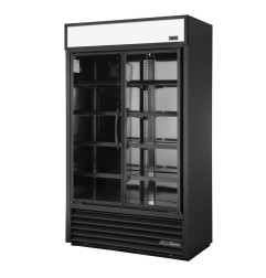 Vitrine réfrigérée positive 2 portes True Slimline noire TVM-48SL-HC-VM01