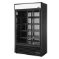 Vitrine réfrigérée positive 2 portes True Slimline noire TVM-48SL-HC-VM01