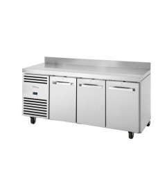 Table réfrigéree négative 3 portes GN 1/1 avec dosseret True TCR1/3