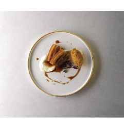 Assiettes avec rebord Churchill Stonecast Barley White 260mm (Lot de 6)