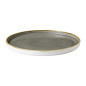 Assiettes avec rebord Churchill Stonecast Peppercorn Grey 260mm (Lot de 6)