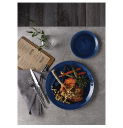 Assiettes rondes Churchill Stonecast Patina Cobalt 165mm (Lot de 12)