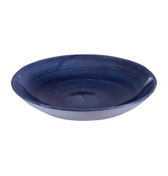 Assiettes coupes rondes Churchill Stonecast Patina Cobalt 248mm (Lot de 12)