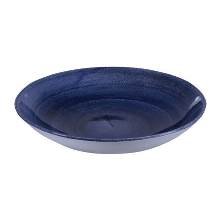 Assiettes coupes rondes Churchill Stonecast Patina Cobalt 248mm (Lot de 12)