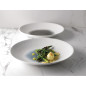 Assiettes creuses Churchill Bamboo centre imprimé quartz noir 281mm (lot de 12)