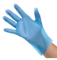 Gants alimentaires en TPE non poudrés bleus Nisbets Essentials L (lot de 200)