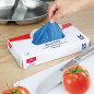 Gants alimentaires en TPE non poudrés bleus Nisbets Essentials M (lot de 200)