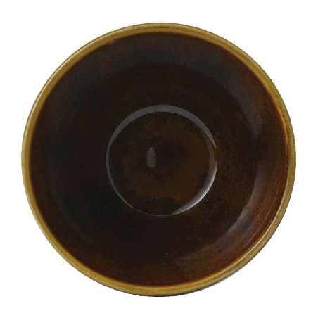 Bols profonds Churchill Super Vitrified Nourish Black Onyx deux tons 240ml (Lot de 12)