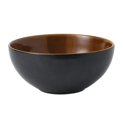 Bols à nouilles Churchill Nourish Black Onyx deux tons 183mm (Lot de 6)