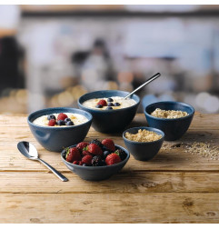 Pots à frites Churchill Super Vitrified Nourish Oslo Blue 290ml (Lot de 12)