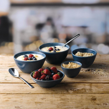 Pots à frites Churchill Super Vitrified Nourish Oslo Blue 290ml (Lot de 12)
