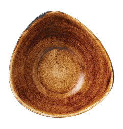 Bols triangulaires Churchill Stonecast Patina Lotus Vintage Copper 178mm (Lot de 12)
